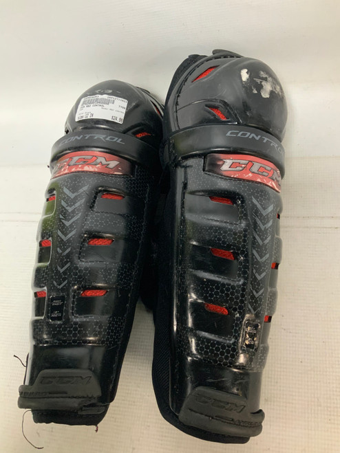 Vist Large View of Product Image Which is Used CCM RBZ CONTROL Intermediate Shin Guards Black 12"