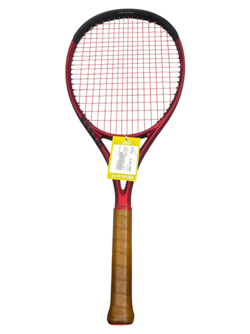 Vist Large View of Product Image Which is Used Wilson CLASH V2 Adult Tennis Racquet Red 4 3/8"