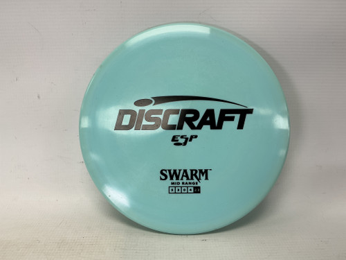 Vist Large View of Product Image Which is Used Discraft SWARM Disc Golf Mid Range Sky Blue