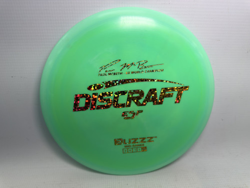 Vist Large View of Product Image Which is Used Discraft BUZZZ Disc Golf Mid Range Green