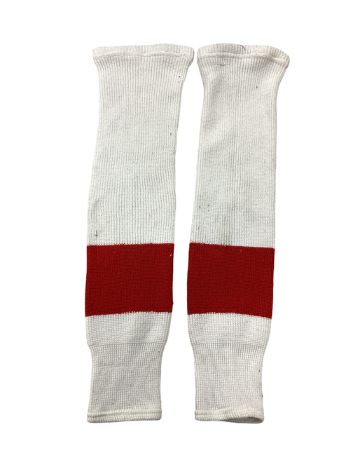 Vist Large View of Product Image Which is Used Hockey Sock White Junior