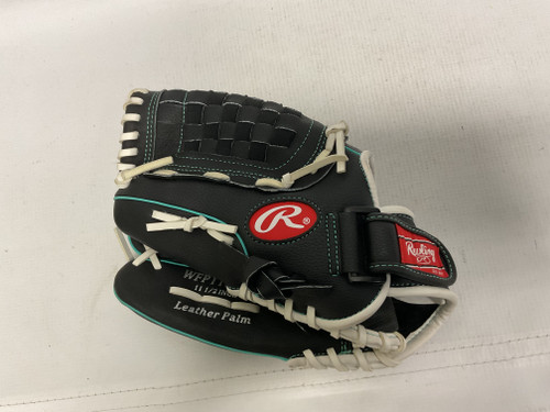 Vist Large View of Product Image Which is Used Rawlings FASTPITCH BB/SB Glove LH Throw Black 11 1/2"