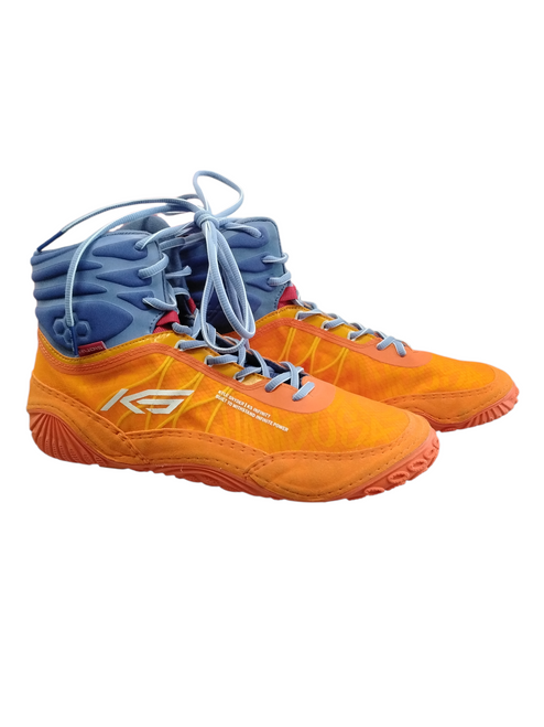 Vist Large View of Product Image Which is Used Rudis Wrestling Shoes Orange Senior 11.5