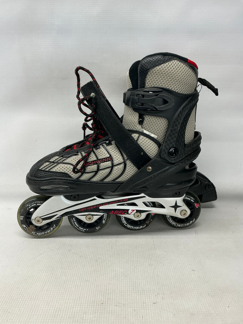Vist Large View of Product Image Which is Used Schwinn ADJ 8-9.5 Senior Rec Fitness Skates Grey Adjustable