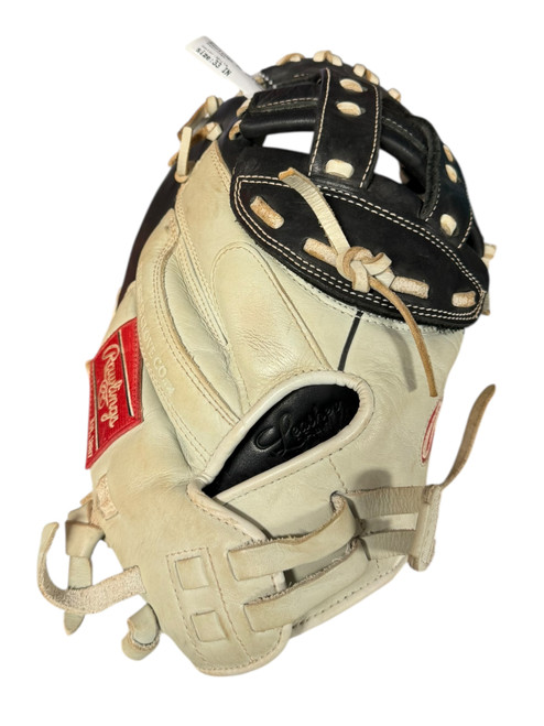 Vist Large View of Product Image Which is Used Rawlings GG ELITE BB/SB Catchers RH Throw White 33"
