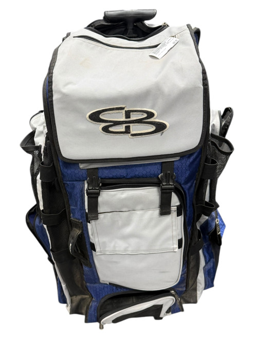 Vist Large View of Product Image Which is Used BoomBah CATCHERS BAG BB/SB Player Wheeled Bag Navy Blue