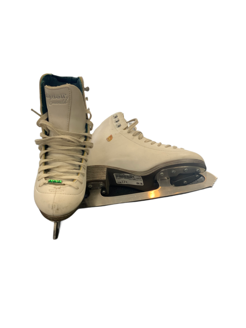 Vist Large View of Product Image Which is Used Riedell EMERALD 119W WomensFigure Skate White Senior 4.5