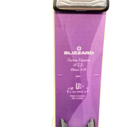 Vist Large View of Product Image Which is Used Blizzard BLACK PEARL 88 166CM Mens DH Ski/Binding Purple 166 cm