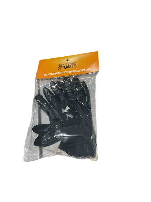 Vist Large View of Product Image Which is Used Under Armour GLOVES FB Gloves Black LG