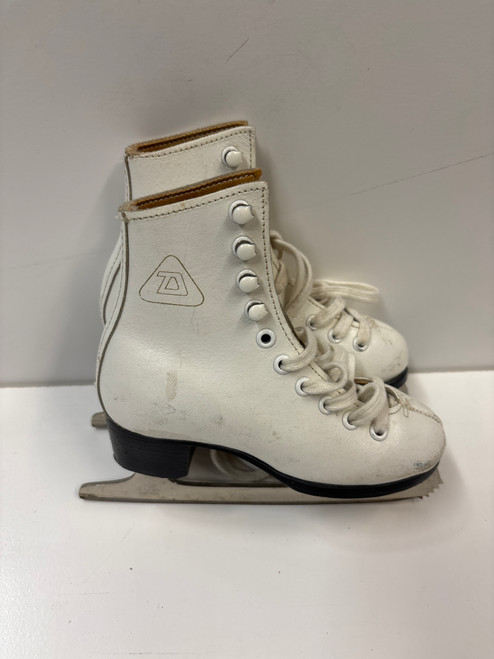 Vist Large View of Product Image Which is Used Cannondale FIGURE SKATES Girls Figure Skate White Youth 10.0