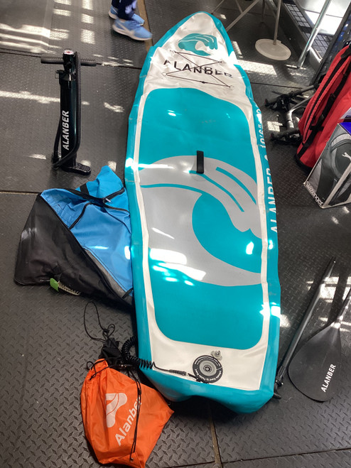 Vist Large View of Product Image Which is Used ALANBER PADDLE BOARD SUP Board Teal 10Ft