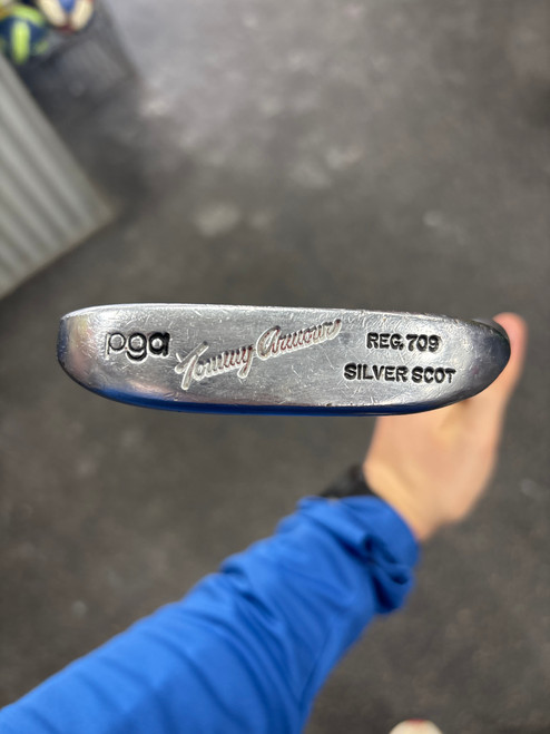 Vist Large View of Product Image Which is Used Tommy Armour PGA REG 709 SILVER SCOTT Mens Putter RH