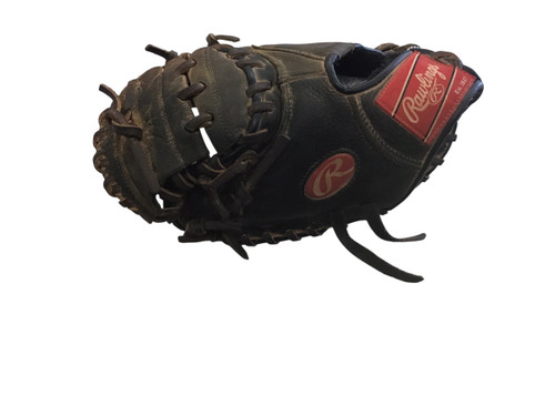 Vist Large View of Product Image Which is USED RAWLINGS PREMIUM SERIES LH BB/SB CATCHERS LH THROW BLACK 32 1/2"