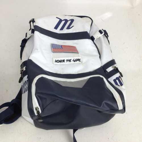 Vist Large View of Product Image Which is Used Marucci DYNAMO PLAYER BACKPACK BB/SB Player Backpack White