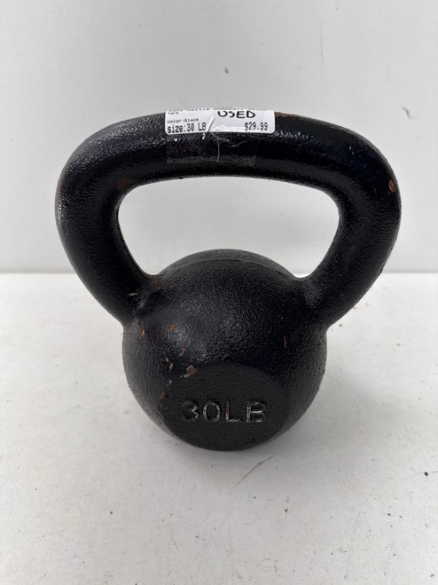 Vist Large View of Product Image Which is Used York Kettle Dumbbell (Each) Black 30 lb