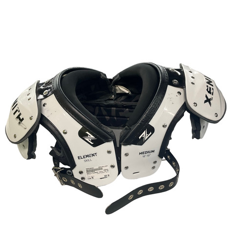 Vist Large View of Product Image Which is Used Xenith ELEMENT SKILL FB Shoulder Pads White MD
