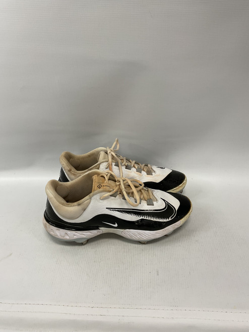 Vist Large View of Product Image Which is Used Nike REACT BB/SB Cleats Black And White Senior 9.5