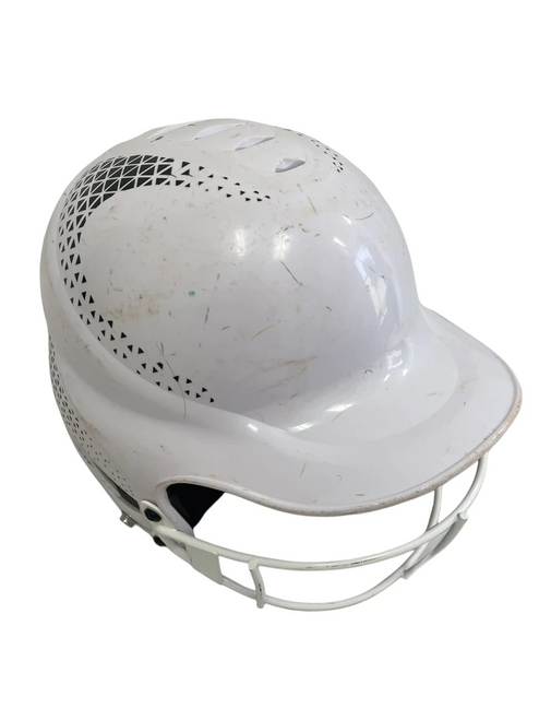 Vist Large View of Product Image Which is Used Rip-It S/M Batting Helmet w/ Mask White