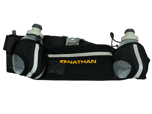 Vist Large View of Product Image Which is New Nathan Sports DUAL BOTTLE HYDRATION BELT