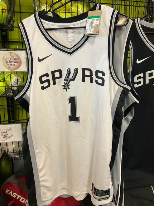 Vist Large View of Product Image Which is Used Nike SPURS WEMBY JERSEY Basketball Adult Top White XL