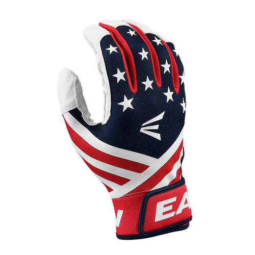 Vist Large View of Product Image Which is New Easton Mav GT Baseball Batting Gloves USA- Youth LG