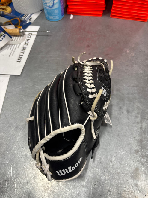 Vist Large View of Product Image Which is Used Wilson A300 BB/SB Glove RH Throw Black 10"