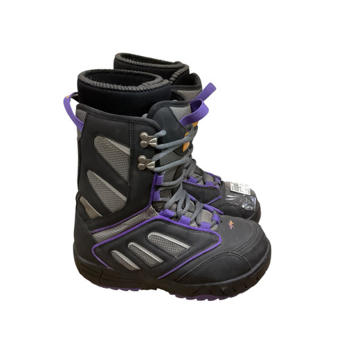 Vist Large View of Product Image Which is Used Lamar LAMAR Womens Snowboard Boots Black Senior 6