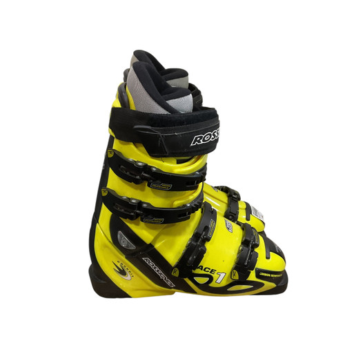 Vist Large View of Product Image Which is Used Rossignol RACE 1 Mens DH Ski Boot Yellow 265 MP - M08.5 - W09.5
