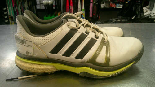 Vist Large View of Product Image Which is Used Adidas Mens Golf Shoes White Senior 9.5