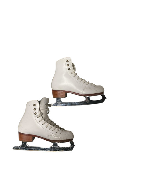 Vist Large View of Product Image Which is Used Riedell 0654 Girls Figure Skate White Youth 12.5