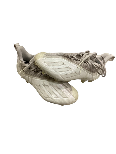 Vist Large View of Product Image Which is Used Adidas Adult FB Cleats White Senior 7.5