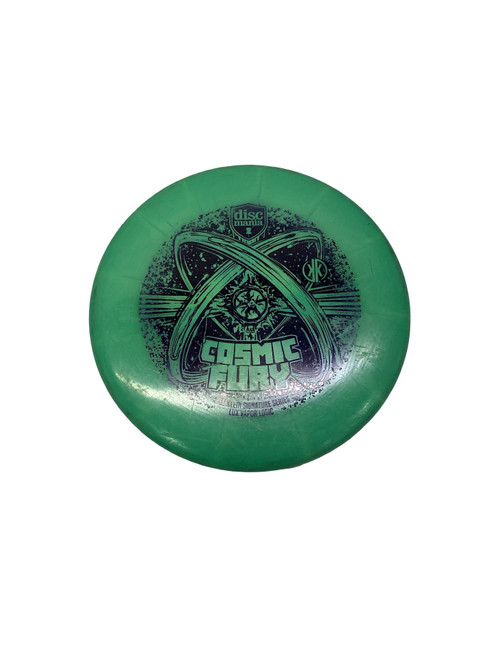 Vist Large View of Product Image Which is Used Discmania COSMIC FURY Disc Golf Putter Green 174g