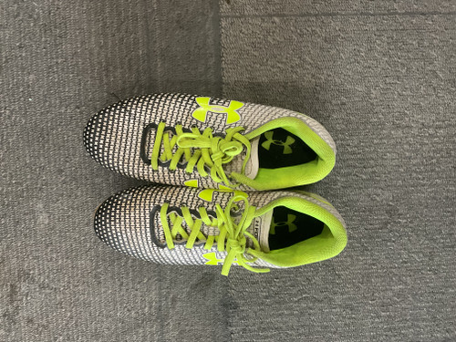 Vist Large View of Product Image Which is Used Under Armour Soccer Cleats Grey Junior 03.5