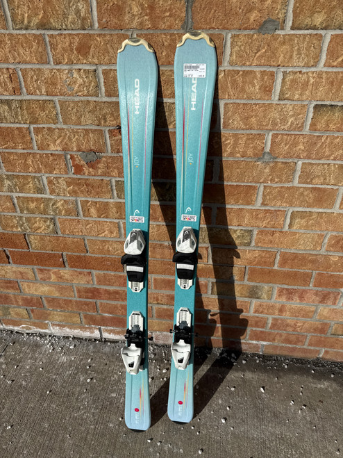 Vist Large View of Product Image Which is Used Head JOY Girls DH Ski/Binding Turquoise 127 cm