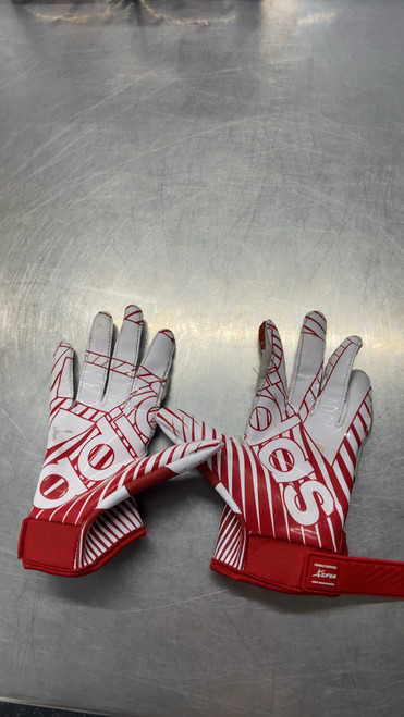 Vist Large View of Product Image Which is Used Adidas FOOTBALL GLOVES RED FB Gloves Red SM