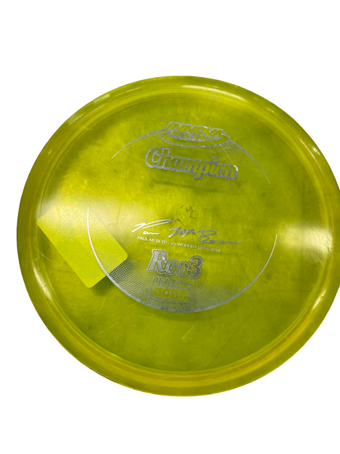 Vist Large View of Product Image Which is Used Innova ROC3 Disc Golf Mid Range Yellow