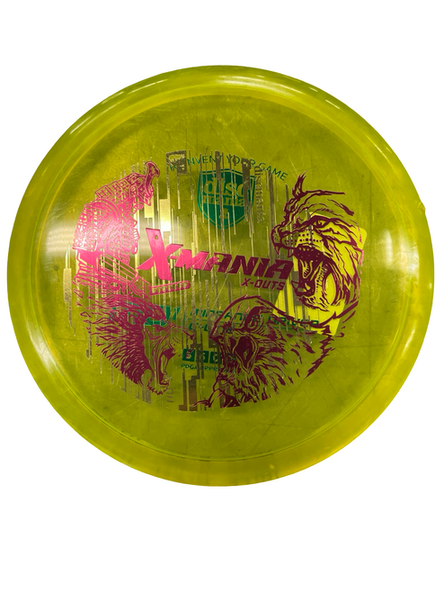 Vist Large View of Product Image Which is Used Discmania XMANIA Disc Golf Mid Range Yellow