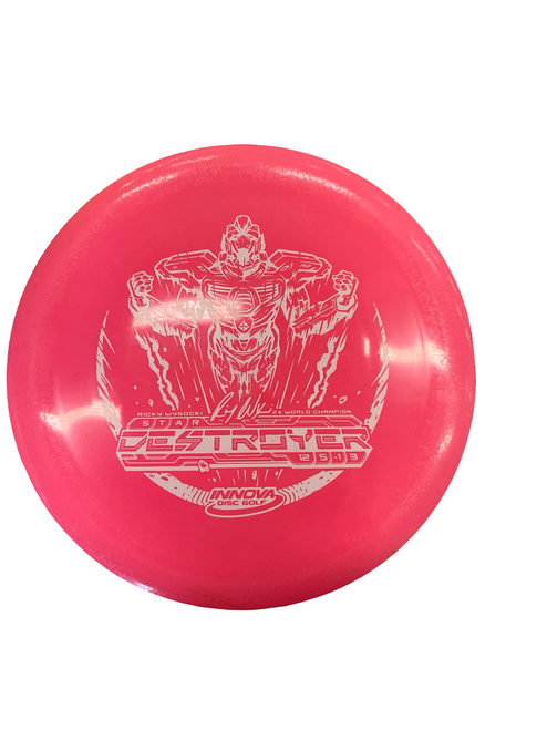 Vist Large View of Product Image Which is Used Innova DESTOYER Disc Golf Driver Pink