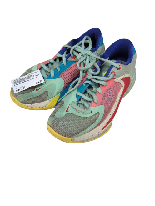 Vist Large View of Product Image Which is Used Nike Basketball Shoes Y Green Junior 04