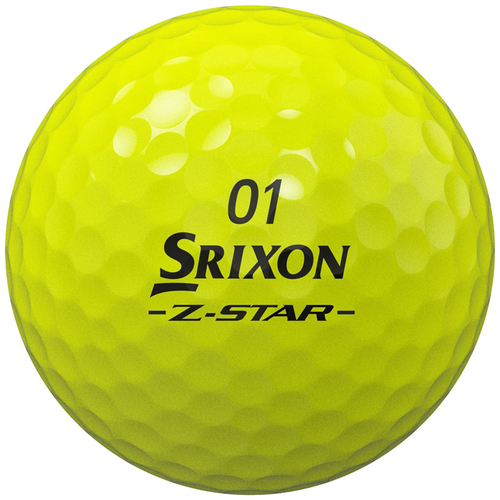 Vist Large View of Product Image Which is New Srixon Z-Star 9 Divide Golf Balls Yellow/White- Dozen