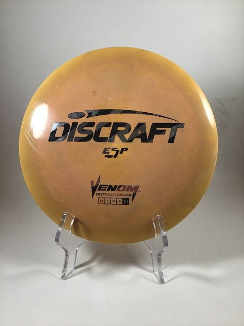 Vist Large View of Product Image Which is Used Discraft ESP VENOM Disc Golf Driver Orange 176g