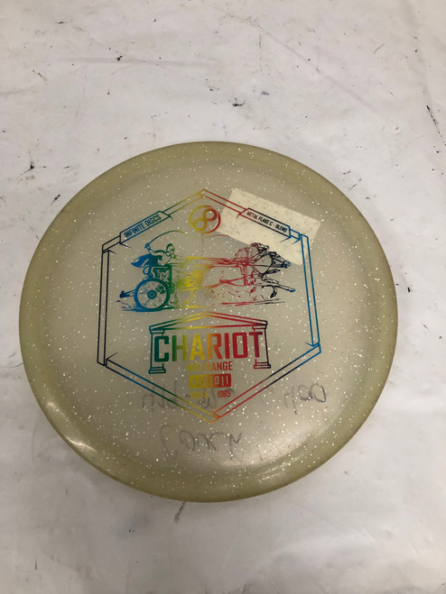 Vist Large View of Product Image Which is Used Infinite Discs CHARIOT Disc Golf Mid Range Yellow