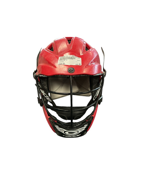 Vist Large View of Product Image Which is Used Cascade CS Lacrosse Helmet Red SM