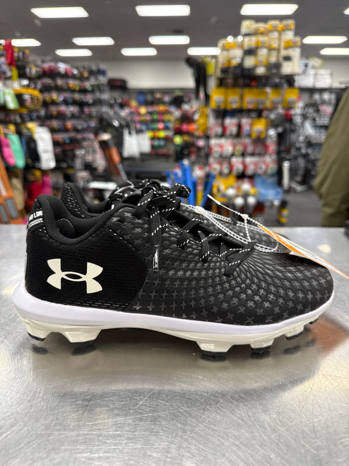 Vist Large View of Product Image Which is New Under Armour GLYDE 2.0 TPU BB/SB Cleats Black Senior 6
