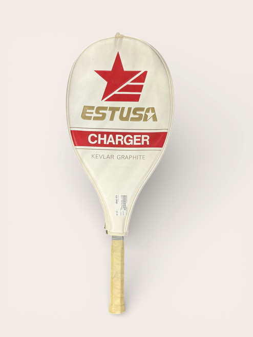 Vist Large View of Product Image Which is Used CHARGER Adult Tennis Racquet White Unknown