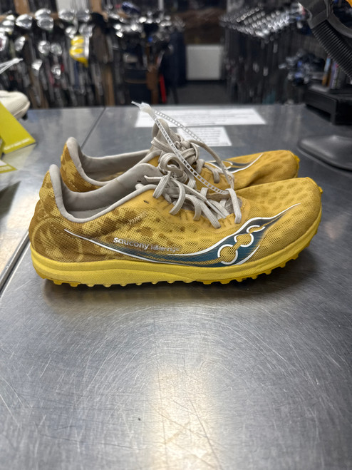 Vist Large View of Product Image Which is Used Saucony Track & Field Cleats Adult Yellow Senior 6