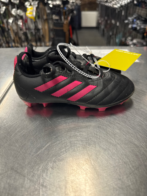Vist Large View of Product Image Which is Used Adidas Soccer Cleats Pink Youth 12.0