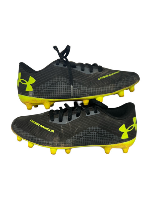 Vist Large View of Product Image Which is Used Under Armour Soccer Cleats Black Senior 6