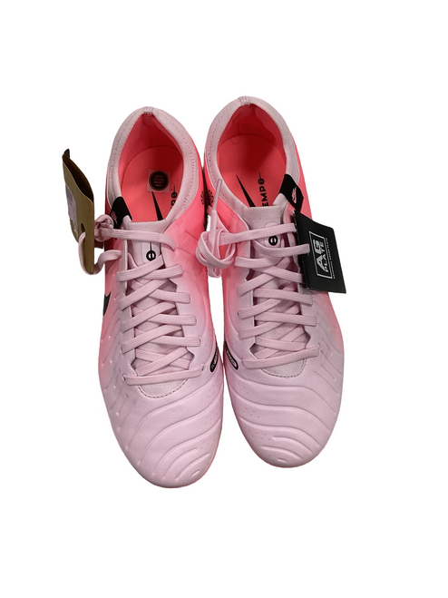 Vist Large View of Product Image Which is Used Nike TIEMPO Soccer Cleats Pink Senior 7.5