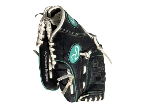 Vist Large View of Product Image Which is Used Rawlings PL10BMT BB/SB Glove RH Throw Black 10"